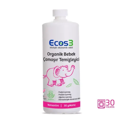Ecos3 Organik Bebek Çamaşır Temizleyici (30 yıkama)